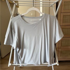 Old Navy Light Gray Women's Short Sleeve Tee